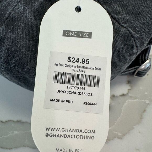 Ghanda Charcoal Denim Cap - Picture 4 of 6